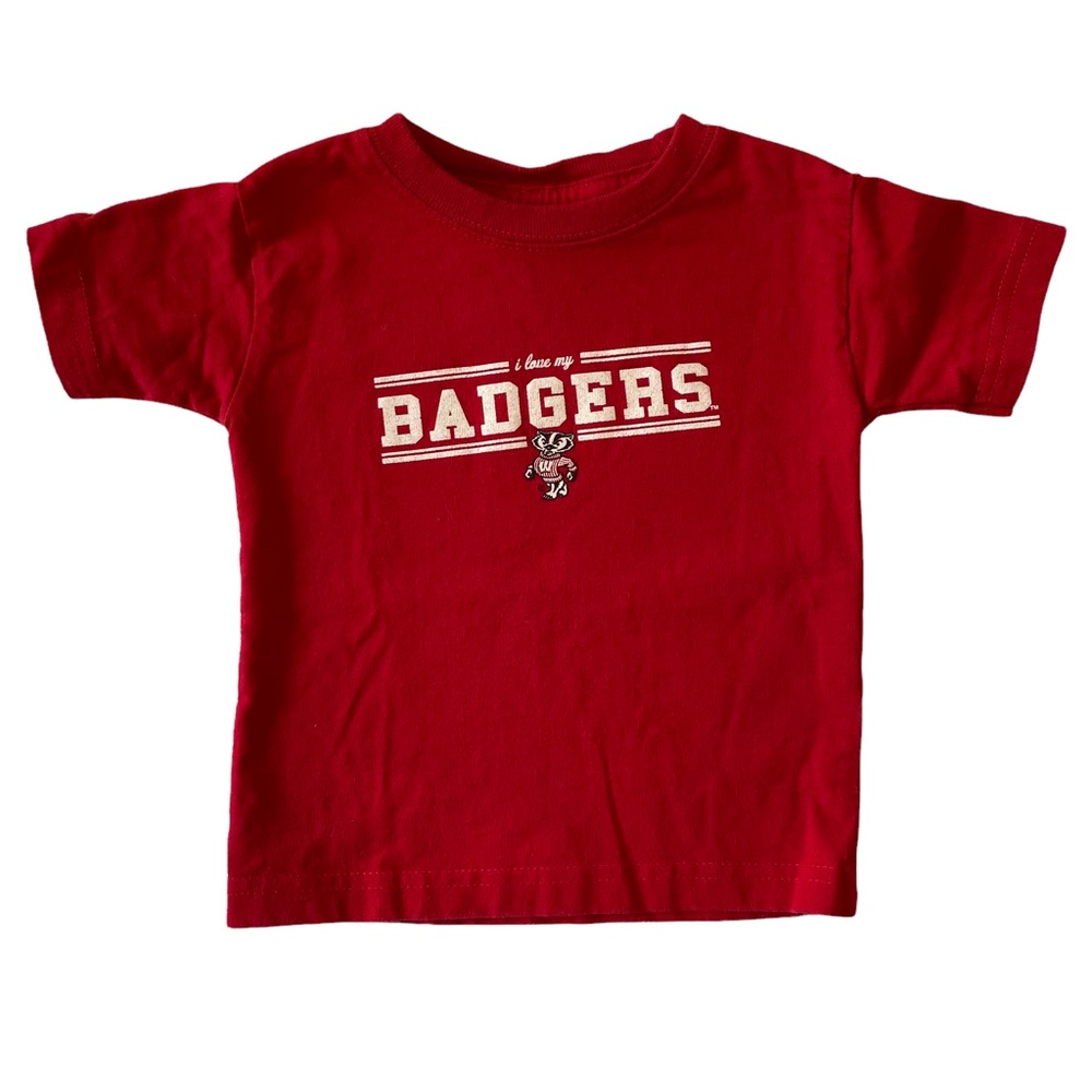 Wisconsin badgers tee, sz 12 months.